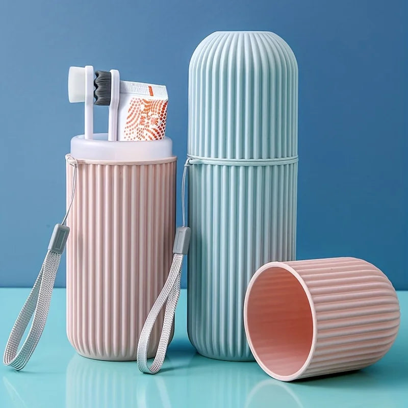 table Toothbrush Protect Holder Cup Case Travel Camping Storage Box Organizer Travel Toiletries Storage Cup New Creat Oasis Select