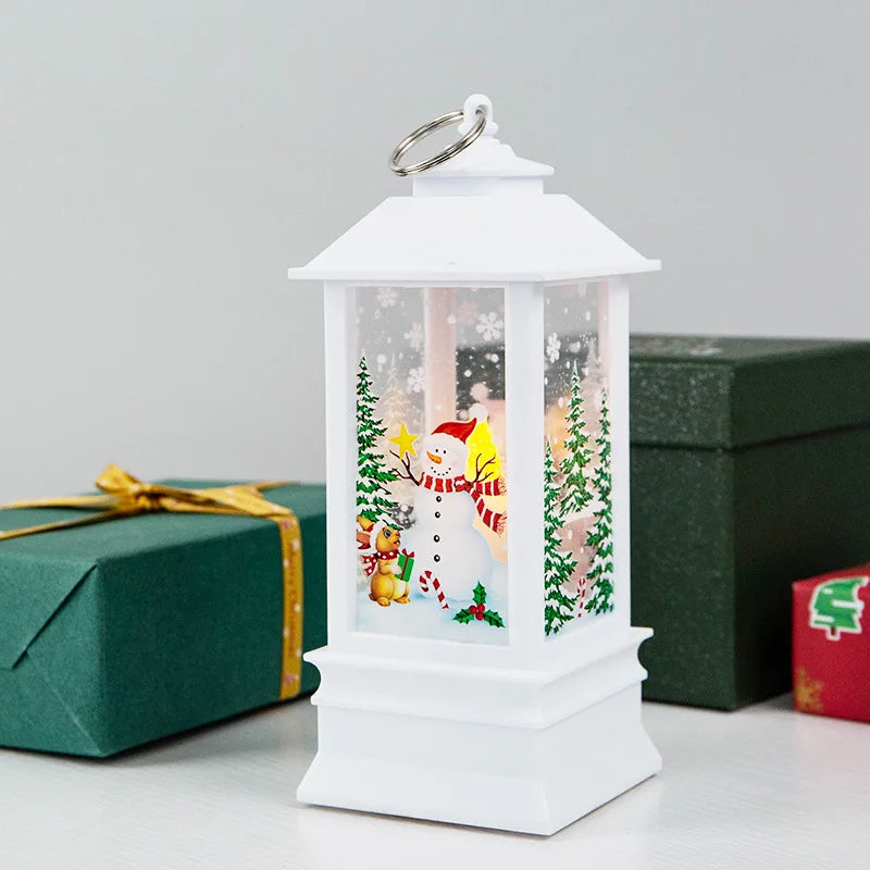 Christmas Decoration Small Night Lamp Desktop Decorat New Christmas Wind Lamp Candle Table Lamp Oasis Select C L