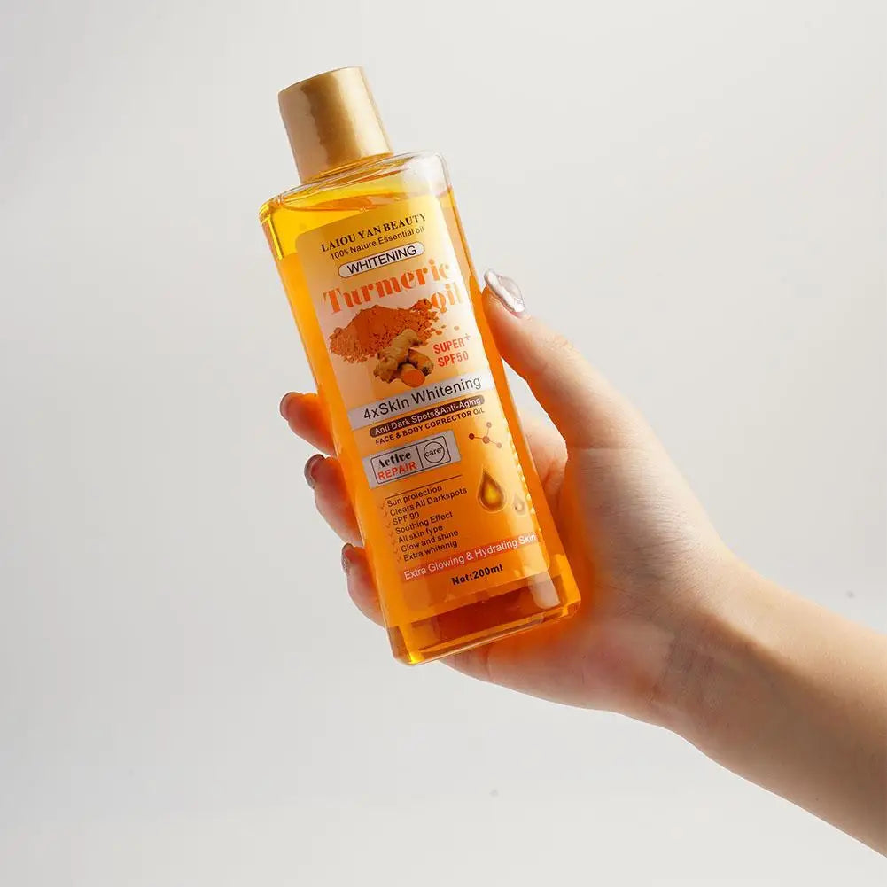 200ml Turmeric Oil Essential Oil Ginger Deep Hydration Moisturizer Nourishing Smoothing Face Serum Oil Moisturizer Skin Care Oasis Select