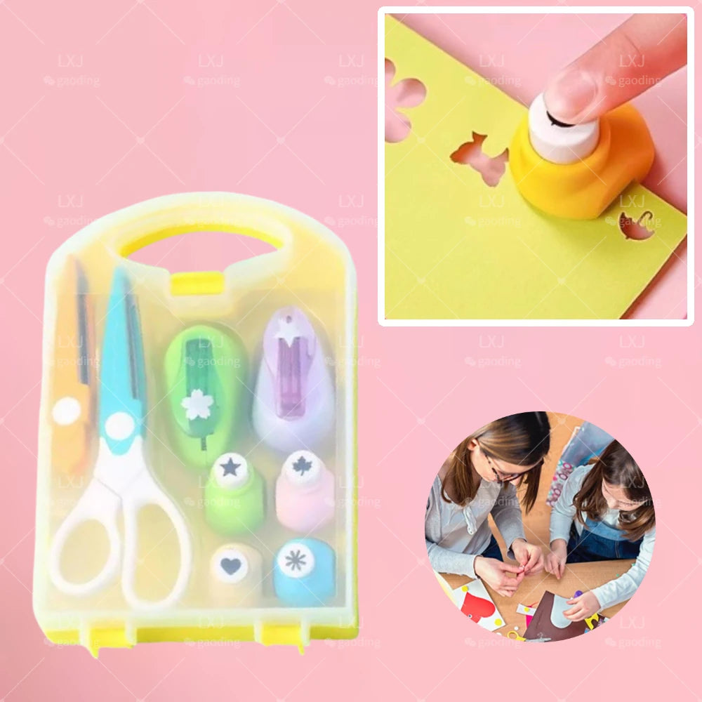 8-Piece Kids Hole Punch Set – Scrapbooking & Paper Craft Kit Paper Craft Punch Set Oasis Select
