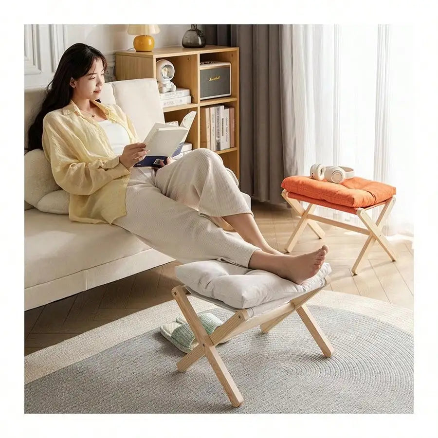 Wooden Low Stool Doorway Small Bench With Leg Rest Living Room Simple Sofa Footstool Adult Bench Shoe Stool Stool Oasis Select