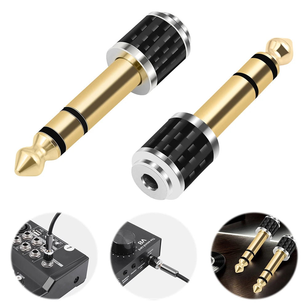 6.35mm to 3.5mm Stereo Headphone Adapter | 1/4" to 1/8" Jack Audio Jack Adapter Oasis Select
