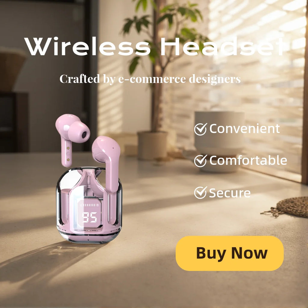 Mini Bluetooth Earphones Wireless In-Ear Headsets with Microphone for Sports And Running Headphones Game Oasis Select Pink