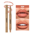 QiBest 2-in-1 Double-Ended Lip Liner & Brush Pen | Matte 12 Shades