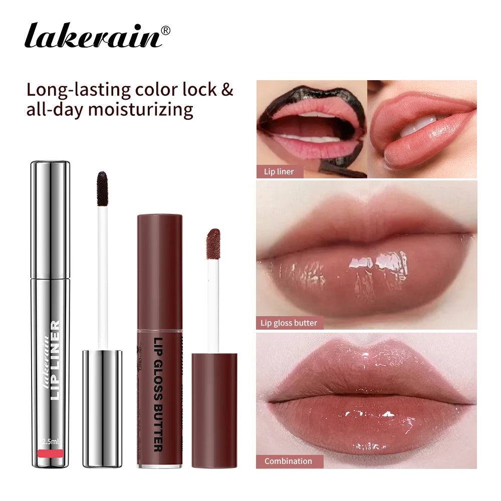 Highly Pigmented Lip Liner And Butter Non-stick Cup Lip Gloss Tattoo Matte Lip Liner Lasting Lip Stain Waterproof Lip Gloss Oasis Select