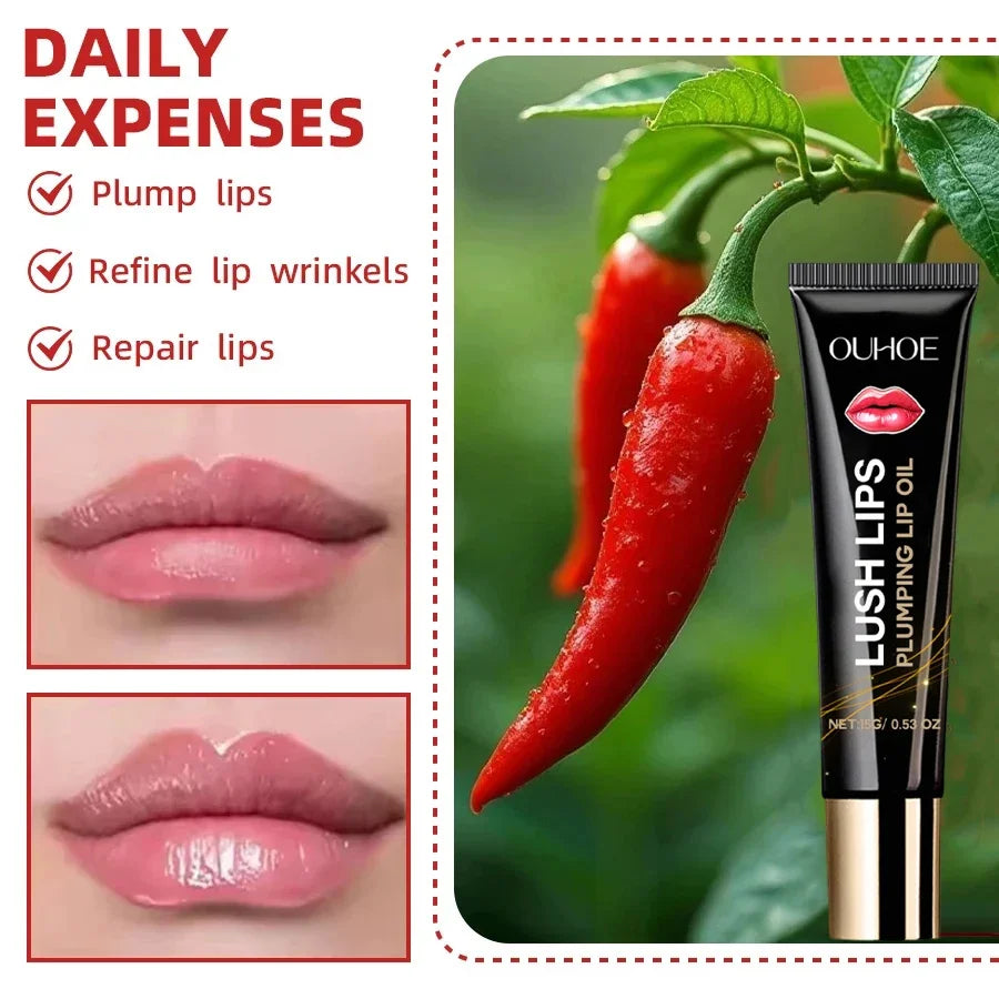 Lip Plumper Oil Gloss – Volumising, Moisturizing & Long-Lasting