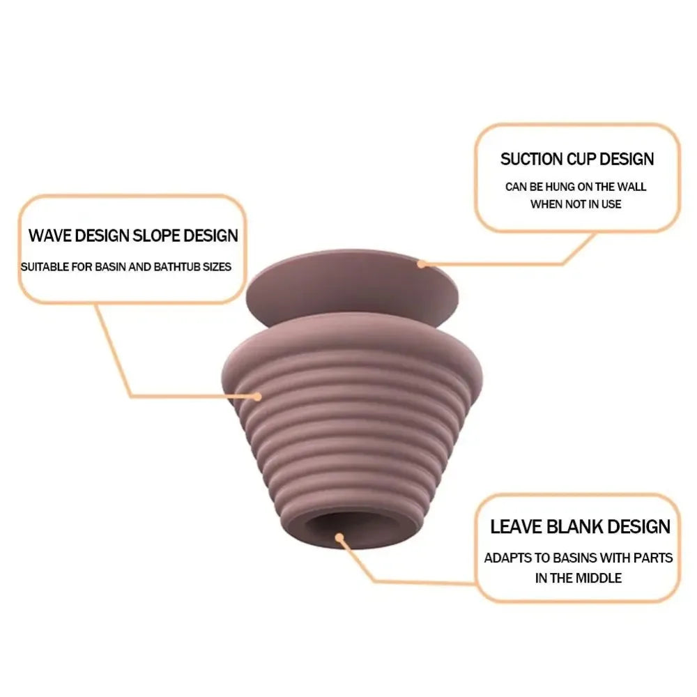 Silicone Tub Stopper Leakage-proof Universal Bathtub Drain Plug Bathroom Accessorie Anti-Clogging Drain Stopper Bathroom Bathtub Oasis Select