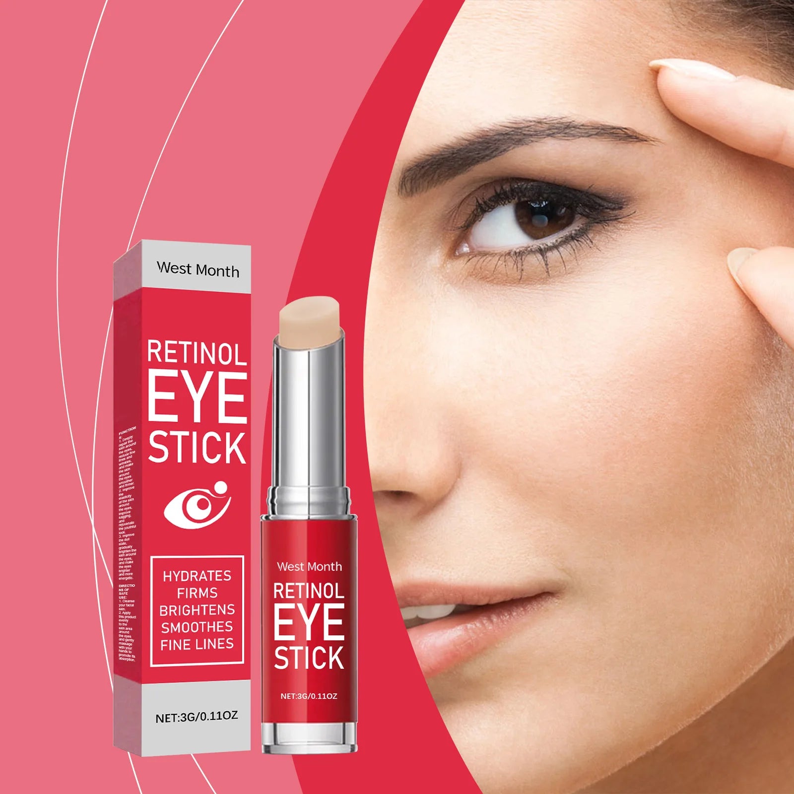 Retinol Eye Cream Stick – Firms, Hydrates & Massages Eye Area