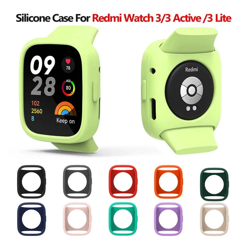 Silicone Case & Strap for Xiaomi Redmi Watch 3 Lite / Active Smartwatch Case & Band Oasis Select