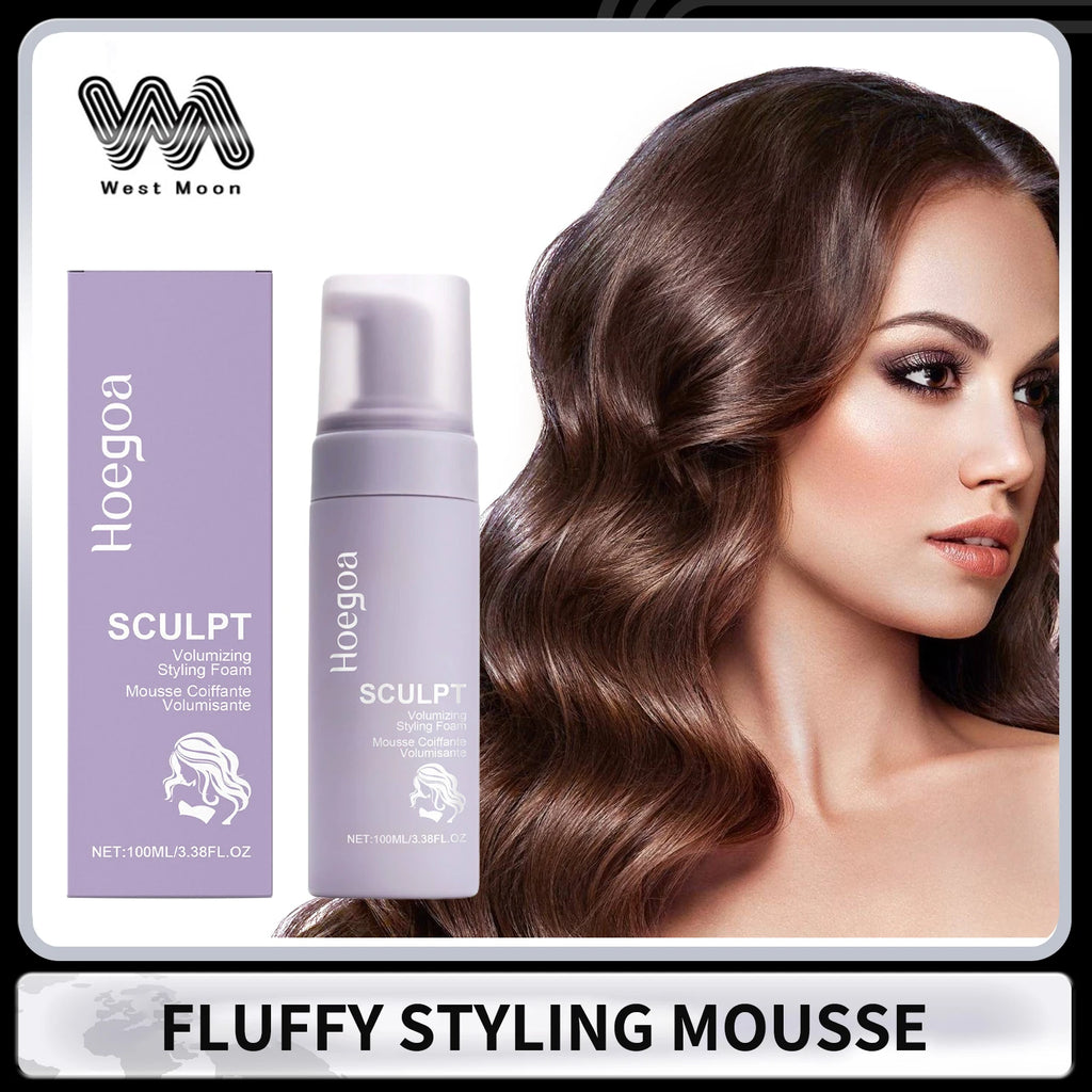 HOEGOA Curly Hair Mousse – Anti-Frizz, Volume & Strong Hold 100ml