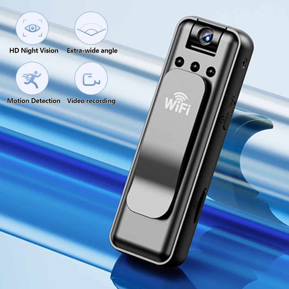 WiFi Wireless Surveillance Mini Camera Universal Video Audio Recording All-in-One Motion Detection Camera for Home Security Oasis Select