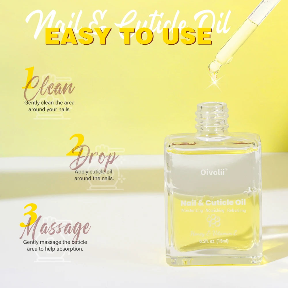 Cuticle Oil – Vitamin E & Honey Nail Repair & Moisturizer Cuticle Oil Treatment Oasis Select