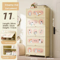 Household indoor large-capacity floor-to-ceiling multi-layer shoe rack entrance integrated dust-proof cartoon locker Oasis Select Eleven floors 80