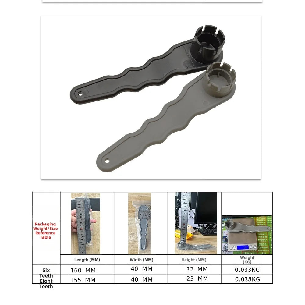 6 8 Teeth Spiral Air Valve Wrench For Inflatable Boat For Kayak Paddleboard ABS Grip Tool Oasis Select