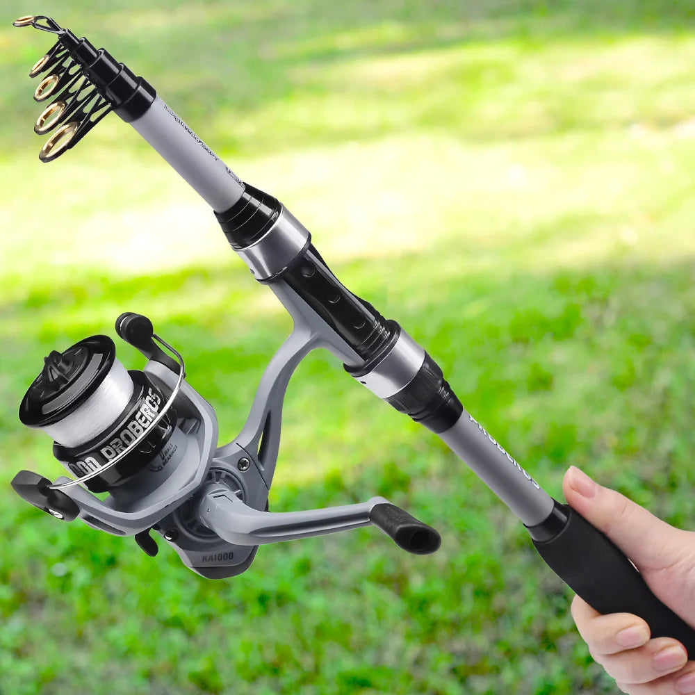 Portable sea rod set, long-range casting, mini fishing rod, fishing wheel, fishing line, bait, fishing rod, complete set of sea Oasis Select