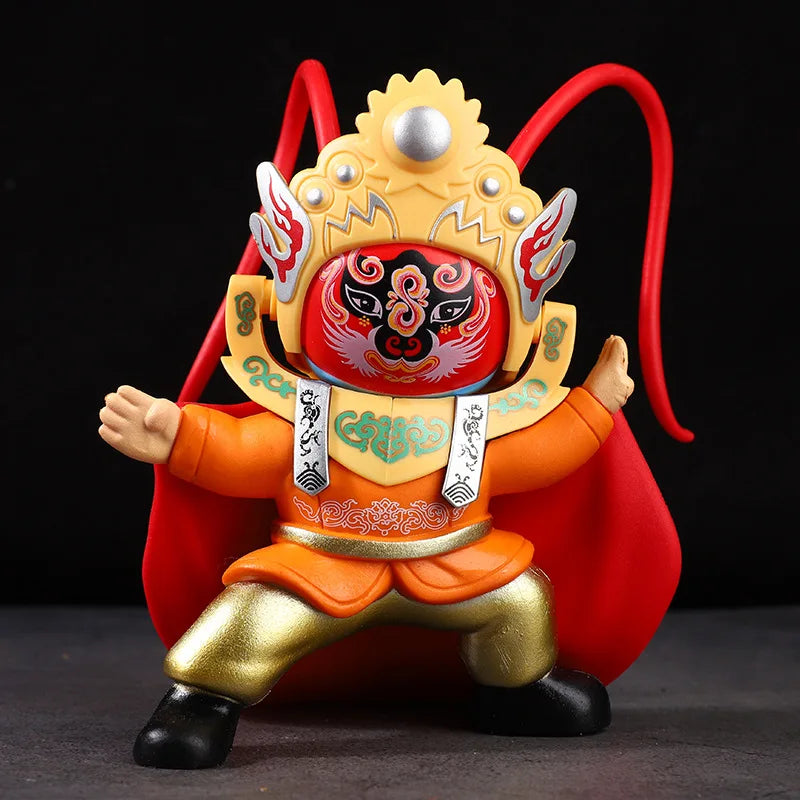 Sichuan Opera Face Changing doll Sichuan Opera facial makeup frosted face changing doll Chinese style handicraft opera doll Oasis Select 13-Four face