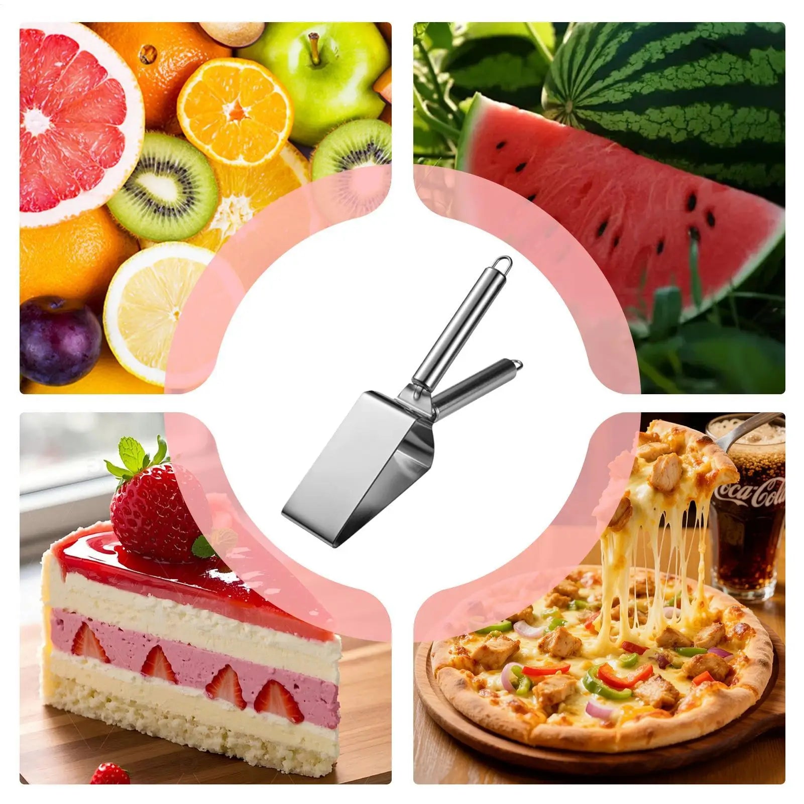 Watermelon Slicer Triangular Watermelon Cut Into Pieces Stainless Steel Watermelon Cutter Fruit Cutting Tools Kitchen Accessorie Oasis Select