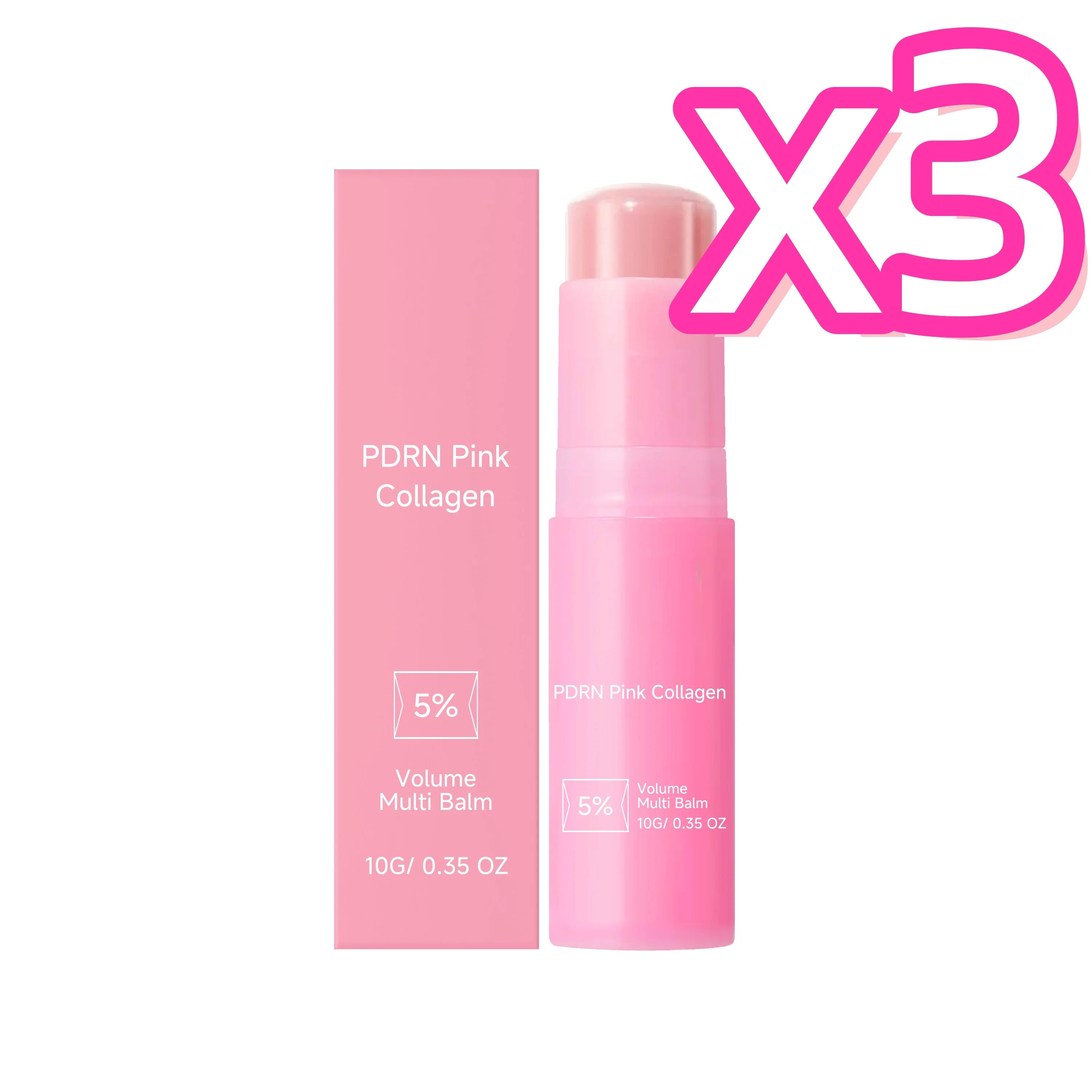 Collagen Multi Balm Stick – Face & Lip Moisturizer Multi Balm Stick Oasis Select 10g Boxed x 3