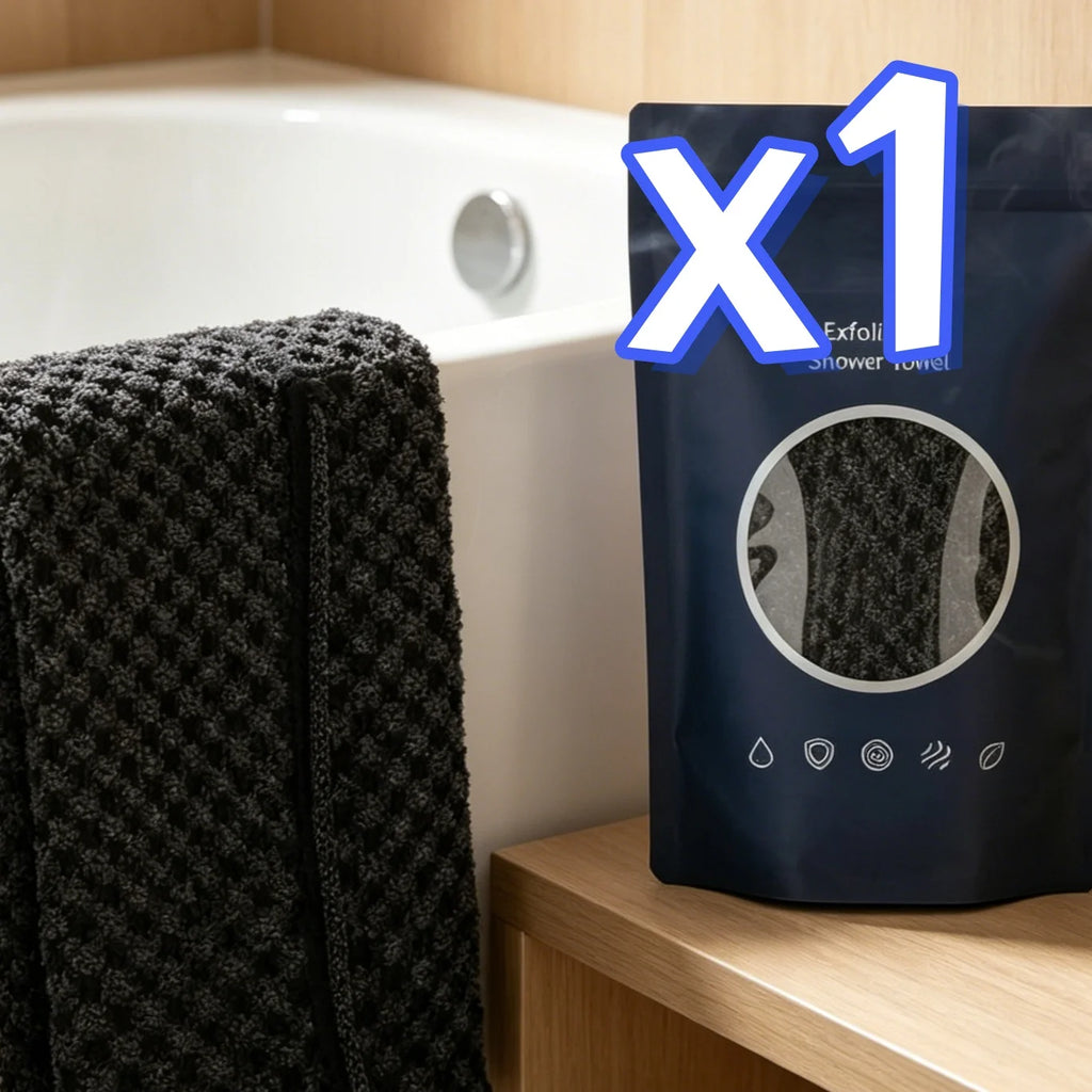 Ultra-Long Exfoliating Bath Towel Deep Clean Remove Dirt Oil Exfoliate Dead Skin Durable Improve Rough Skin Men Women Back Towel Oasis Select 1pc in bag