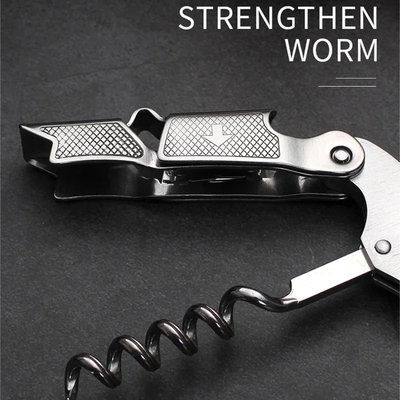 Professional Corkscrew Wine Key – Wood Grip Bottle Opener Wine Key Corkscrew Oasis Select