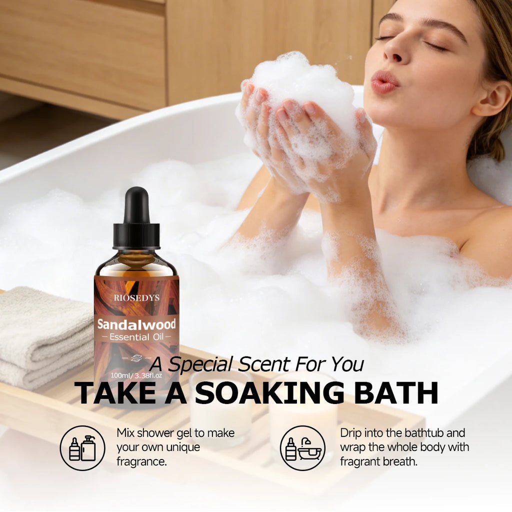 Sandalwood Essential Oil – Moisturizing Massage & Skincare Oil