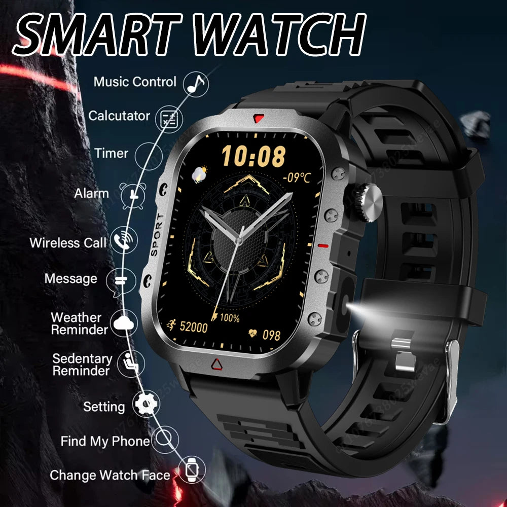 HW12 Military Sport Smartwatch 2.01" AMOLED Bluetooth 3ATM