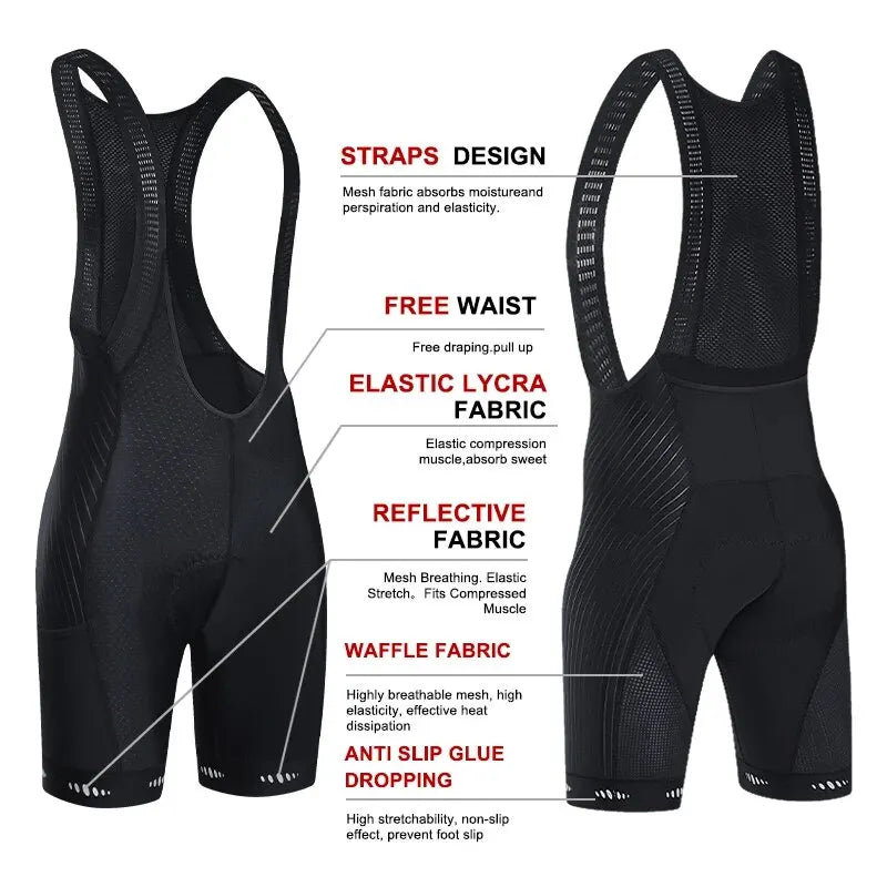 Cycling Shorts 5D Gel Pad MTB Breathable Quick Drying Dropshipping Road Mountain Bike Shorts Bib Oasis Select