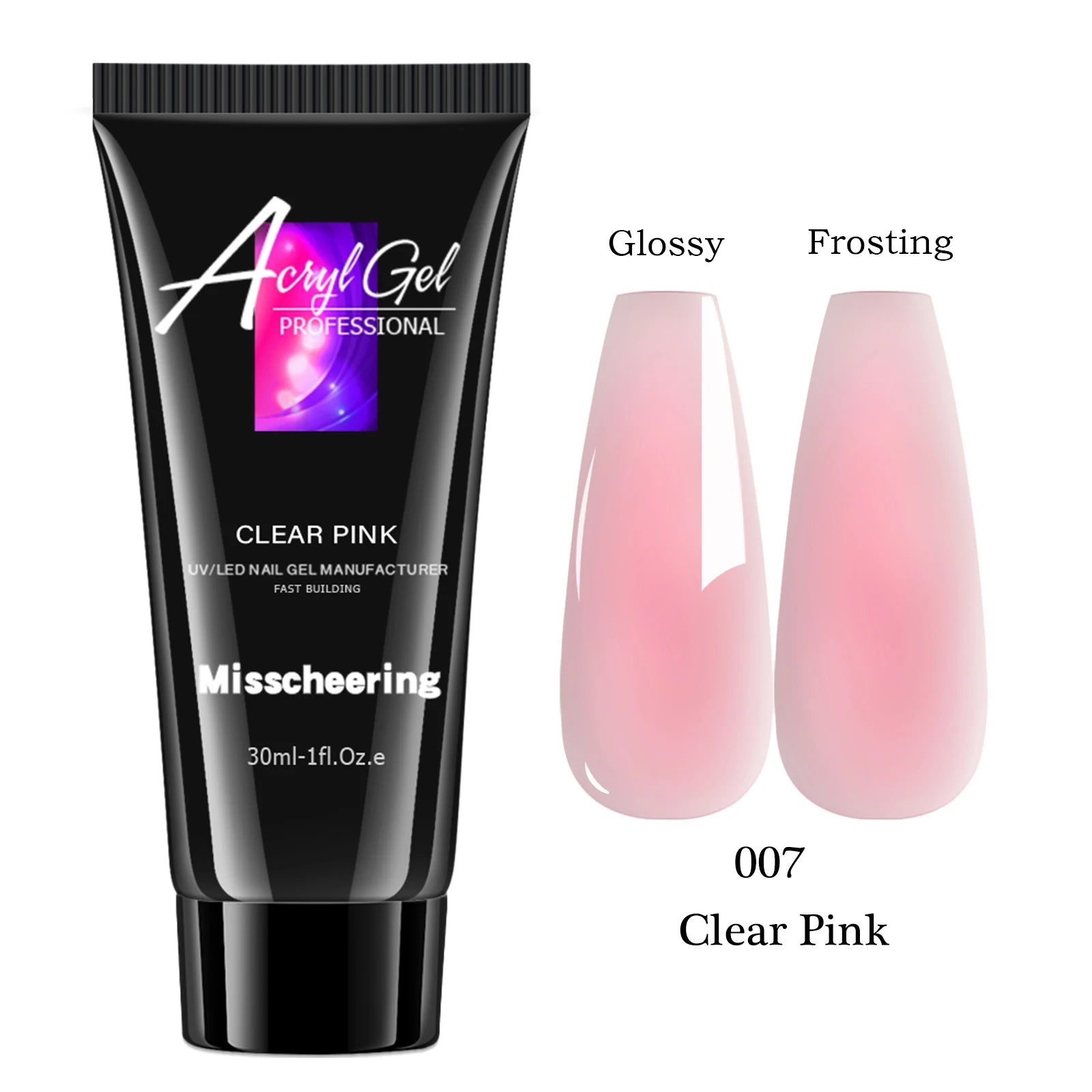 30ml Poly Nail Extension Gel UV/LED Builder – Solid Color Nail Builder Gel Oasis Select 07