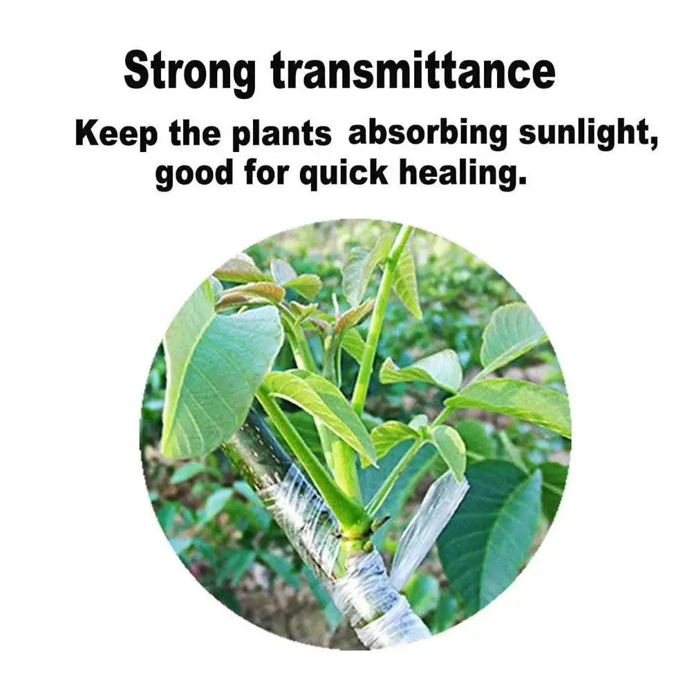 200M PE Grafting Film Stretchable Plant Grafting Tape For Fruit Tree Nursery Plants Seedlings Vine Floristry Winding Wrap Film Oasis Select
