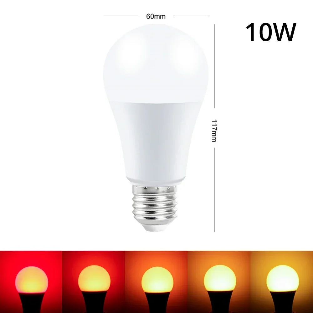 E27 RGBW Smart LED Bulb 10W Dimmable with 24-Key IR Remote