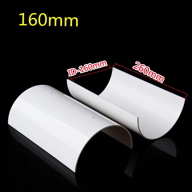 PVC Open Tee Pipe joint Repair Patch Drain Pipe Adapter Tube Connectors for Home Outdoor Industrial Plumbing Accessories Oasis Select 160mm Other