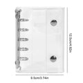 Sticker Organizer Binder Sticker Binder Album Organizer Book Transparent Notebook Aesthetic Keeper for Scrapbooking Planner Oasis Select Silver