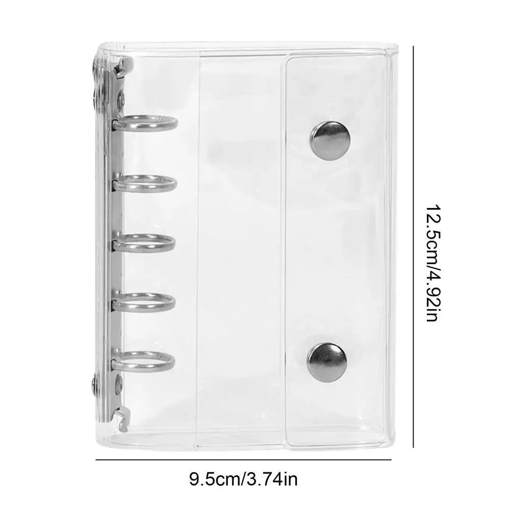 Sticker Organizer Binder Sticker Binder Album Organizer Book Transparent Notebook Aesthetic Keeper for Scrapbooking Planner Oasis Select Silver