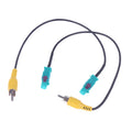 1/2pcs Fakra to RCA Connector Cable for Car Rear Sight Conversion, Rear View Camera Adapter Oasis Select 2pcs