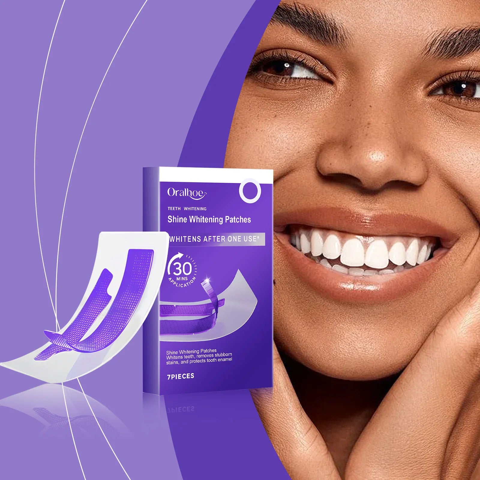 Oralhoe Teeth Whitening Strips – Stain Removal Gel Patches Teeth Whitening Strips Oasis Select