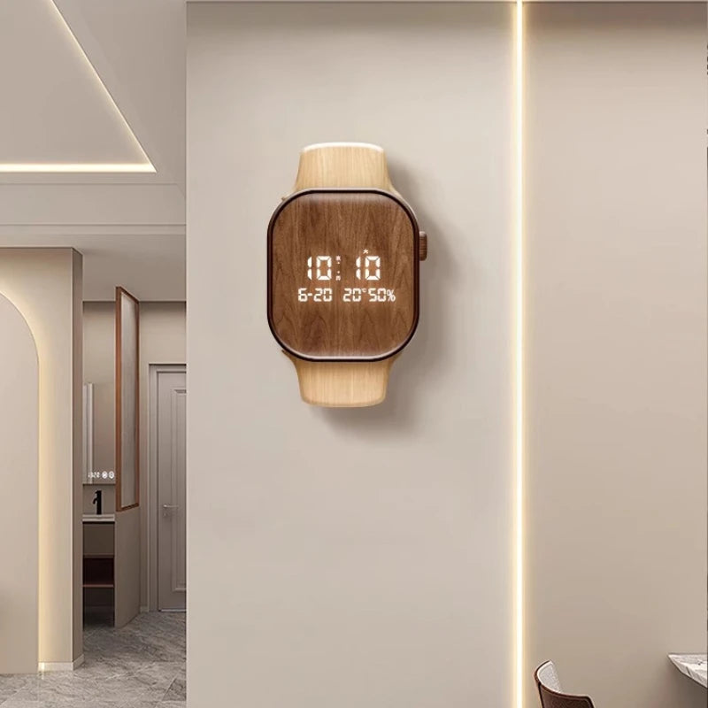 Living Room Clock Perpetual Calendar Electronic Clock Creative Restaurant High Aesthetic Value Internet Famous Wall Decoration Oasis Select