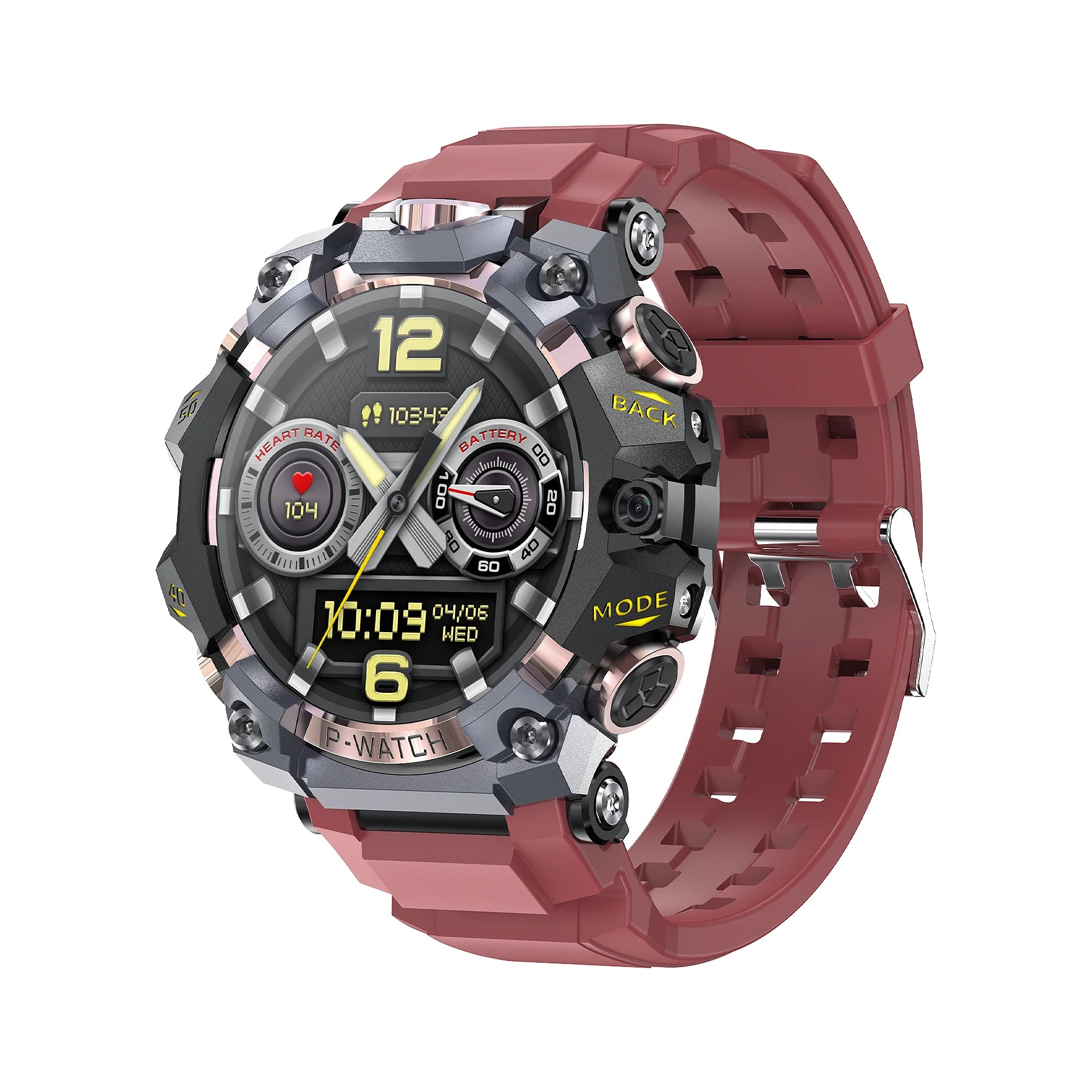 Q668 Smartwatch 5G Full Netcom Android 10.0 Smart Watch With 2150Mah Battery 800W HD Dual Camera Amoled GPS WIFI NFC Video Call Oasis Select Gold Red 4GB 32GB