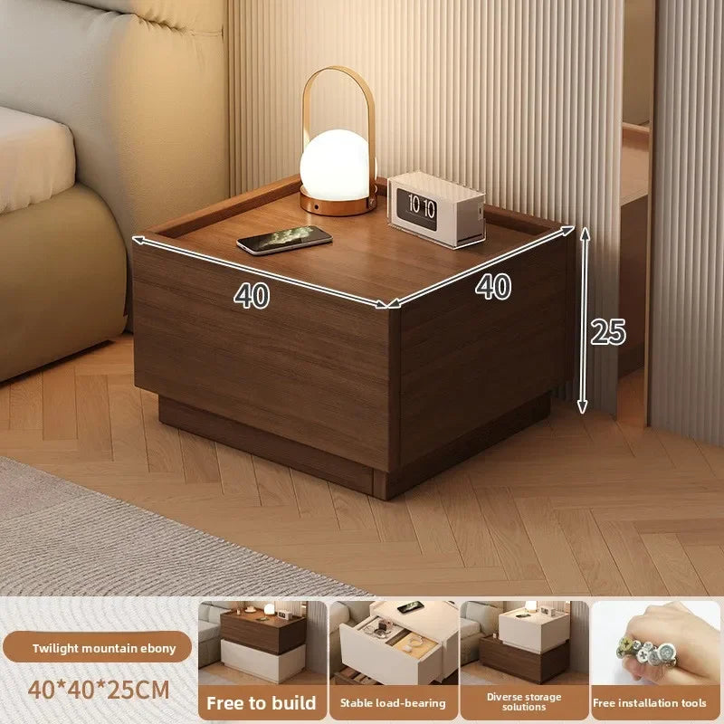 Multi-functional Household Goods Bedside Table Storage Side Bedroom Bedside Table Oasis Select Single draw C