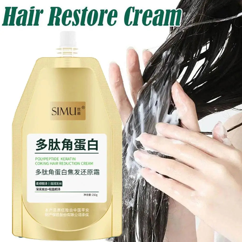 Polypeptide Keratin Hair Repair Cream – Hydrating & Smoothing Keratin Hair Mask Oasis Select