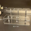 Acrylic Square Display Stand for Figurines, Perfume & Jewelry