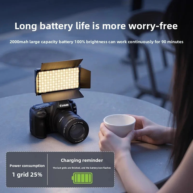 SHINEKNOT Portable LED Fill Light for Photography & Streaming