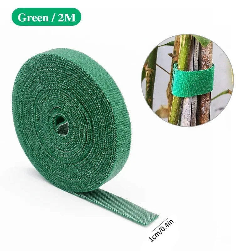Green Garden Twine Plant Ties Nylon Plant Bandage Garden Hook Loop Bamboo Cane Wrap Support Garden Accessories Oasis Select 1pc 2 One size fits all