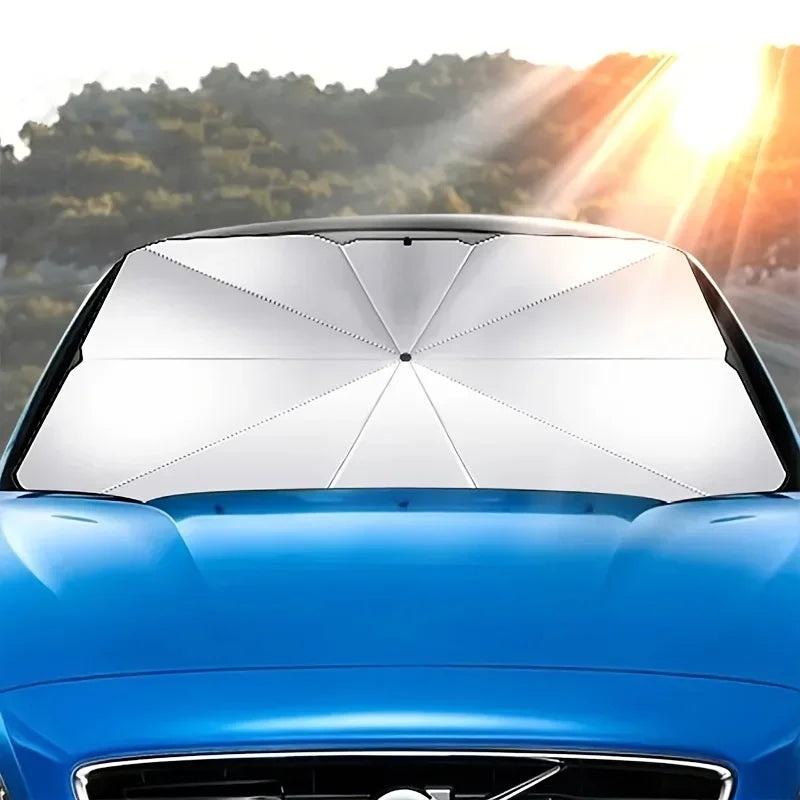 Universal Foldable Car Windshield Sunshade Front Window Sun Protection for SUV Sedan and Van Summer Heat Shield Auto Sun Visor Oasis Select