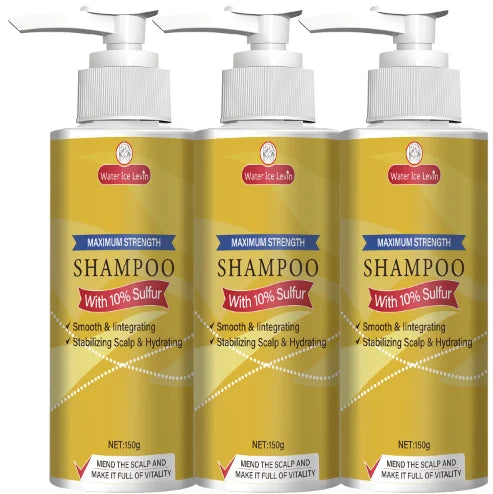 Maximum Strength 10% Sulfur Shampoo - Smoothing, Scalp Stabilizing & Hydrating for Men & Women. Oasis Select Smoothing & Straightening
