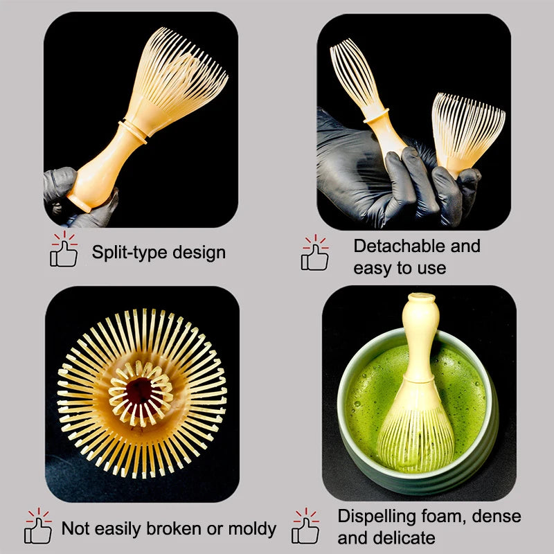 Traditional Matcha Whisk Reusable Resin Matcha Whisk Chasen Dishwasher Safe Matcha Stirrer Matcha Green Tea Powder Preparation Oasis Select