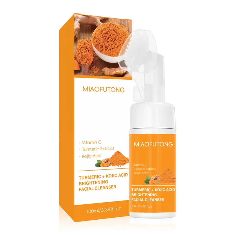 Turmeric Cleanser & Soap Sets Deeply Cleansing Kojic Acid Blackhead Remover Skin Cleansing Oil Control Fade Acne Marks Brighten Oasis Select Face Foam 100ML