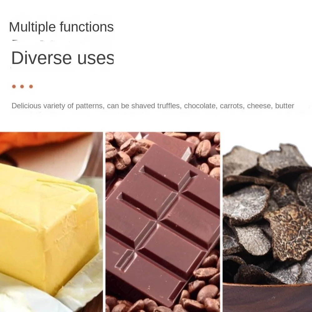 New Stainless Steel Truffle Butter Roll Slicer Slice Thickness Adjustable Chocolate Planer High Hardness Baking Cheese Planer Oasis Select