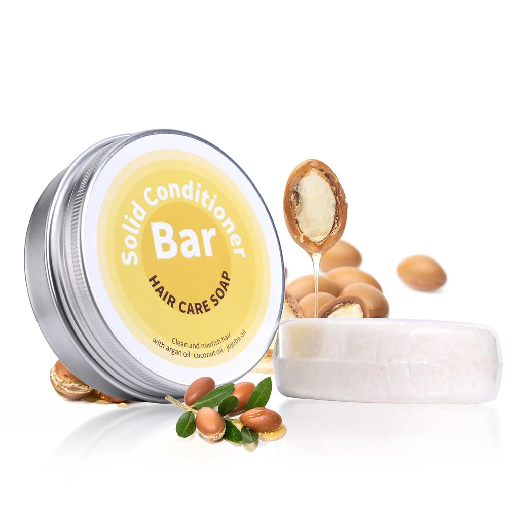 Plant Essential Oil Hair Conditioner Soap Rich in Argan Oil Coconut Oil Jojoba Oil Deep Hair Care Soap Used with Shampoo Soap Oasis Select