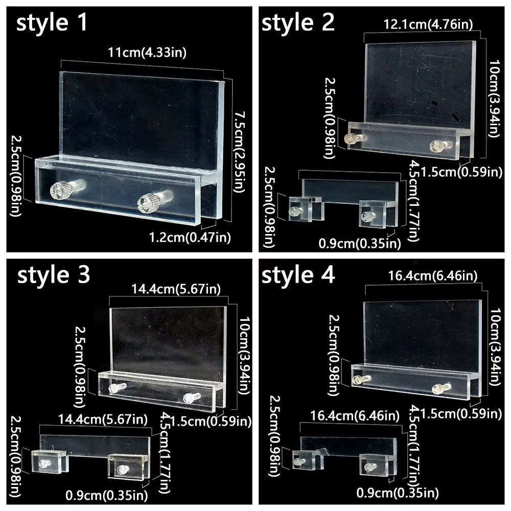 Clear Acrylic Aquarium LED Light Holder – No-Drill Stand Aquarium Light Stand Oasis Select