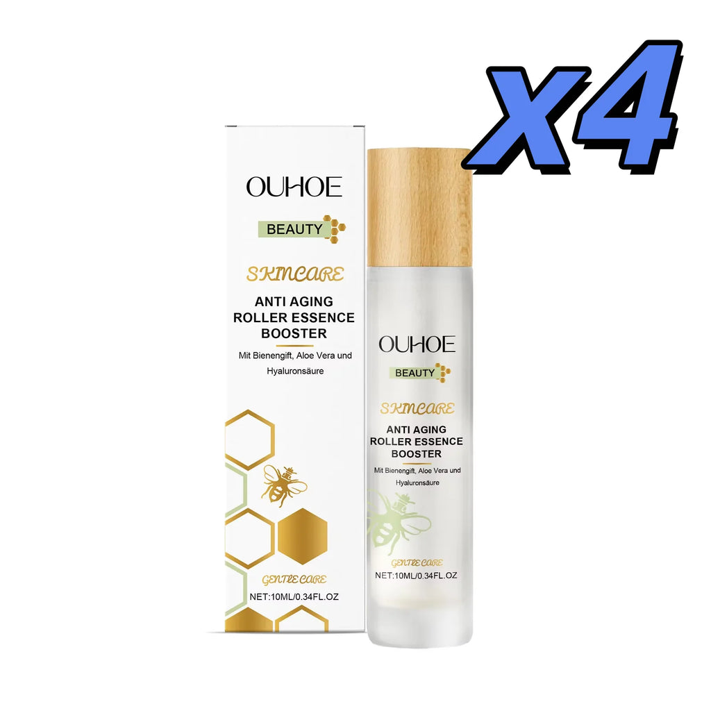 Ouhoe Night Essence Gentle Nourishing Moisturizing Tightening Skin Remove Wrinkle Lift Frim Fade Fine Lines Roller Face Serum Oasis Select 10ml X 4pcs